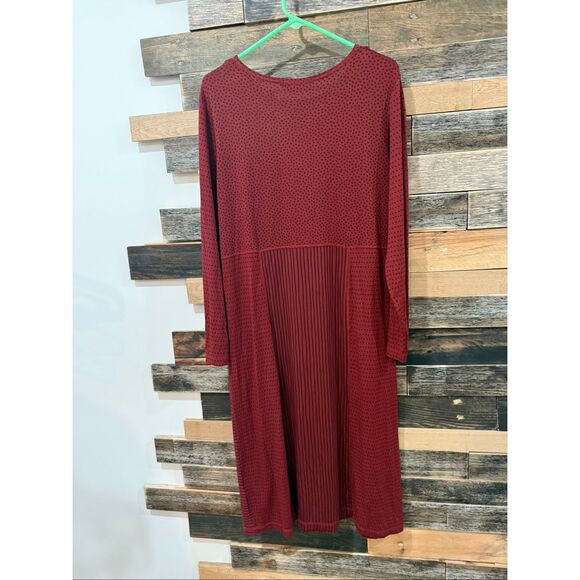 Gudrun Sjödén polka-dot and striped modal/cotton dress tunic fit size L/XL - Picture 2 of 7